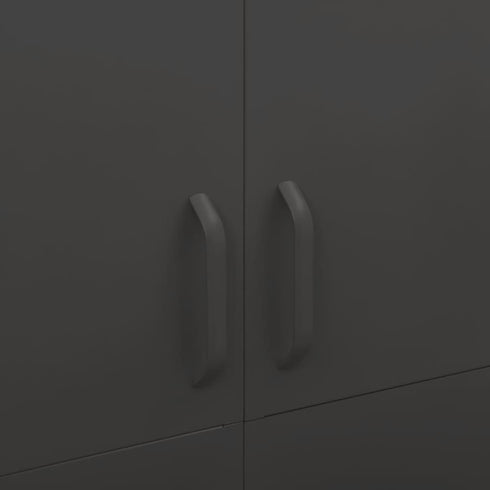 Flores - Wardrobe Anthracite 900 x 500 x 1800 mm Steel